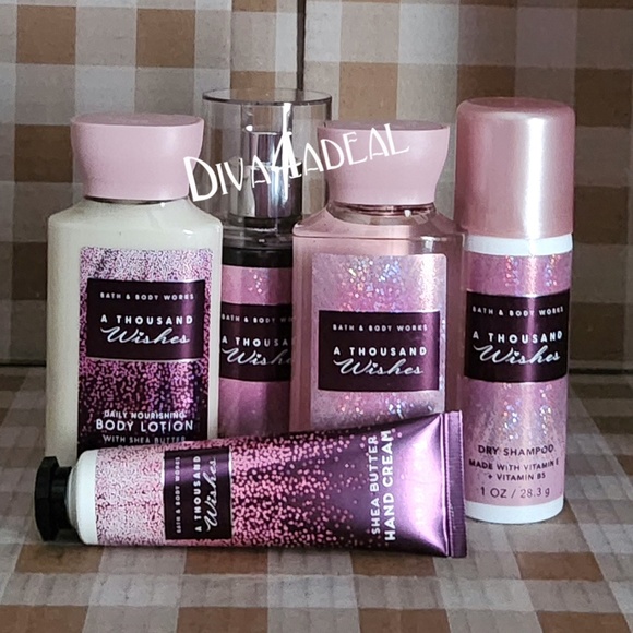 Bath & Body Works A THOUSAND WISHES 5PC Mini/Travel Set - Picture 1 of 2